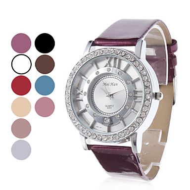 Relogio Feminino Couro Quartz