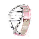 Relogio Feminino com Cristais - Rosa